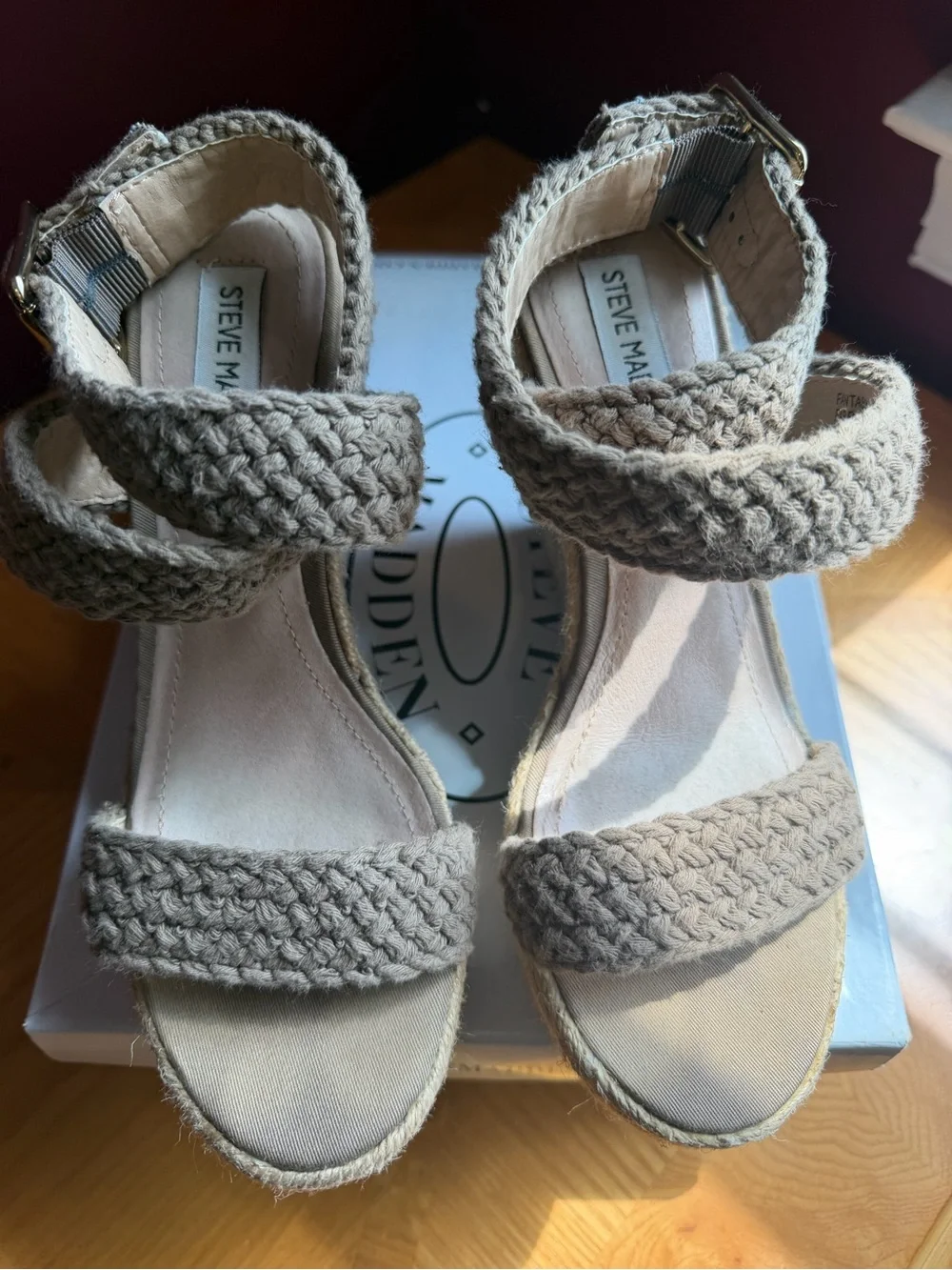 Steve Madden braided khaki